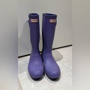 Hunter kids Tall Lavender Rain  Boots